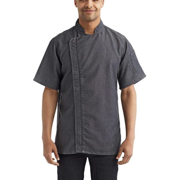 Unisex Zip-Close Short Sleeve Chef's Coat Thumbnail